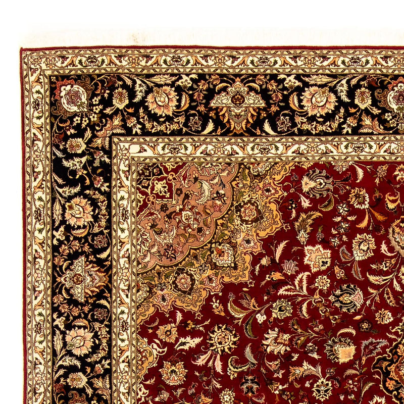 Persisk tæppe - Tabriz - Royal - 351 x 250 cm - mørkerød