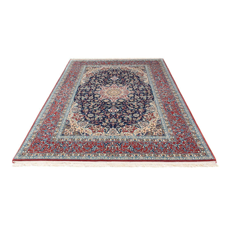 Persisk tæppe - Isfahan - Premium - 220 x 152 cm - mørkeblå