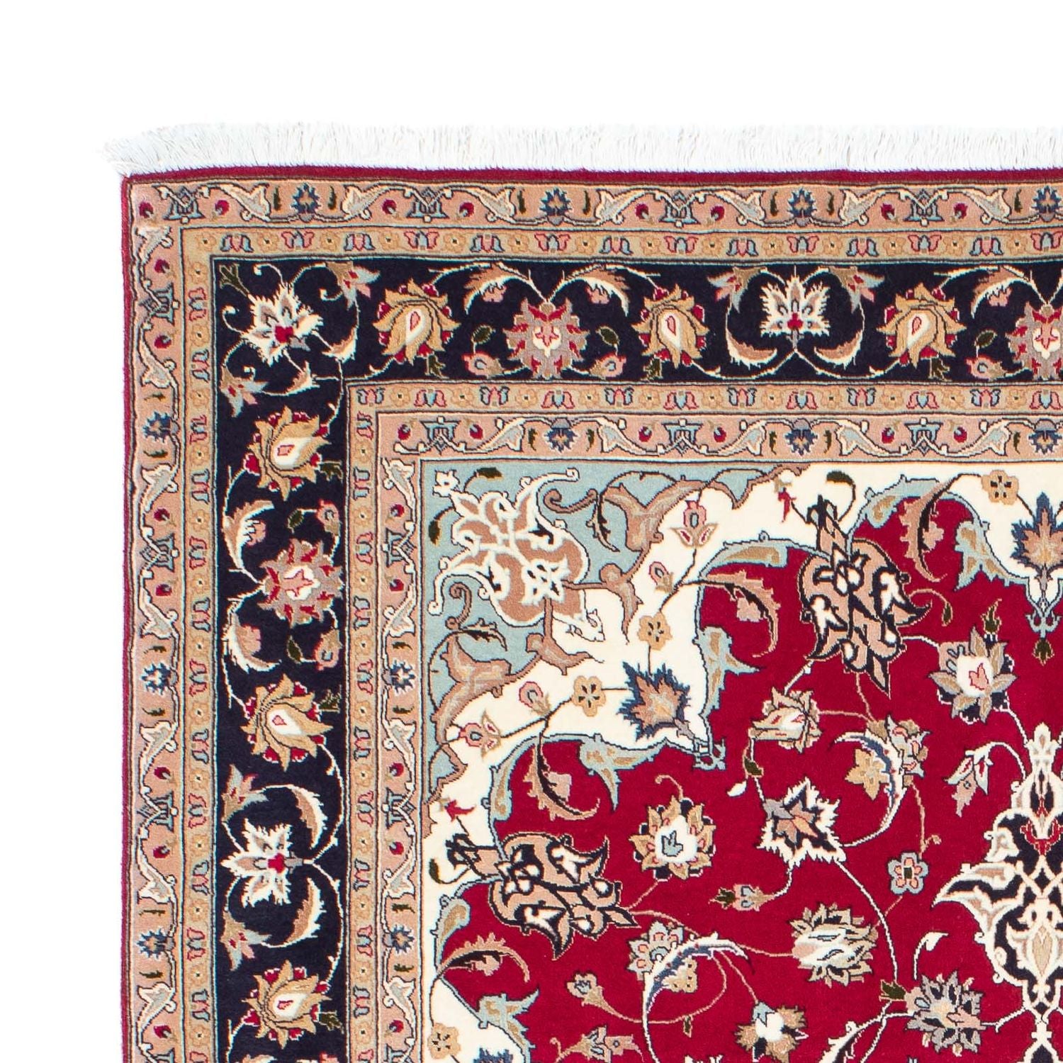 Persisk tæppe - Tabriz - Royal - 207 x 154 cm - rød