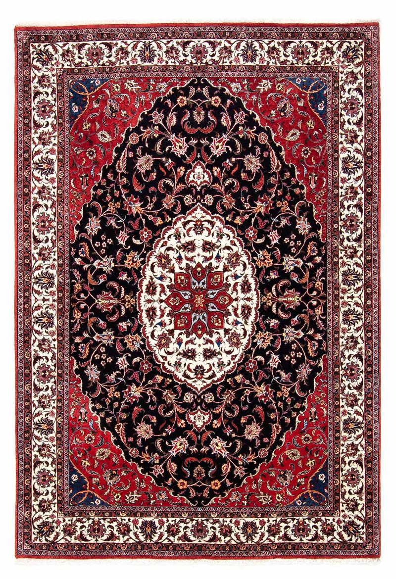 Persisk tæppe - Bijar - 248 x 173 cm - mørkeblå