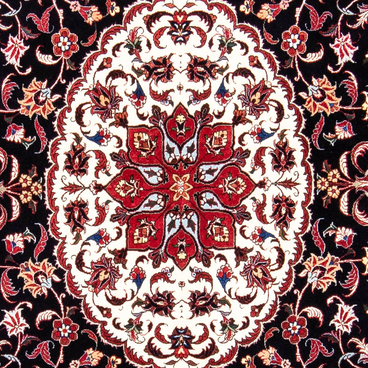 Persisk tæppe - Bijar - 248 x 173 cm - mørkeblå