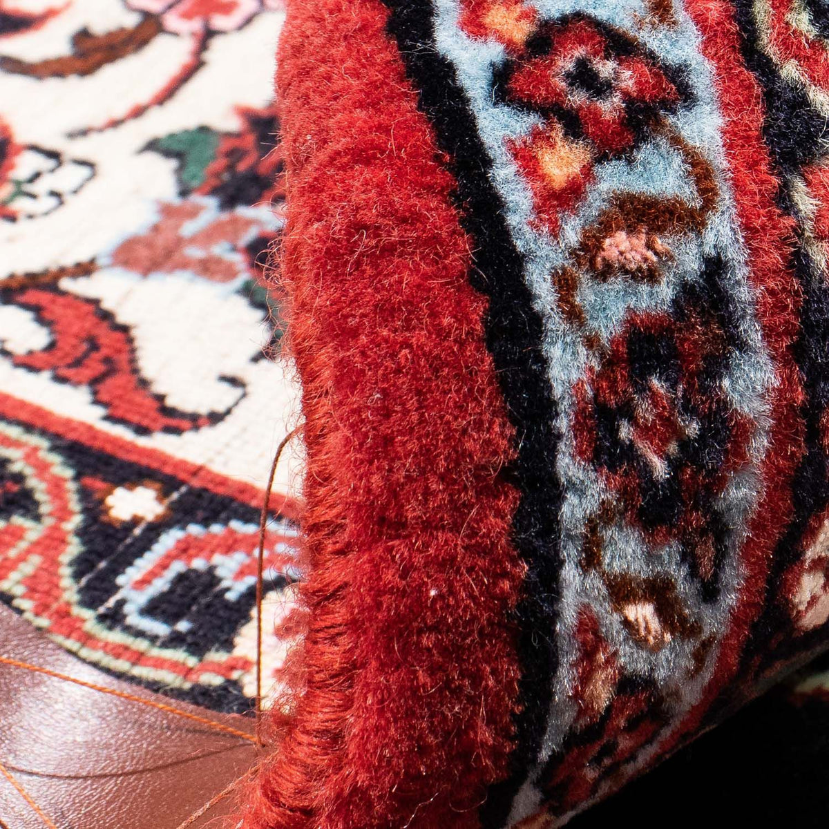 Persisk tæppe - Bijar - 248 x 173 cm - mørkeblå