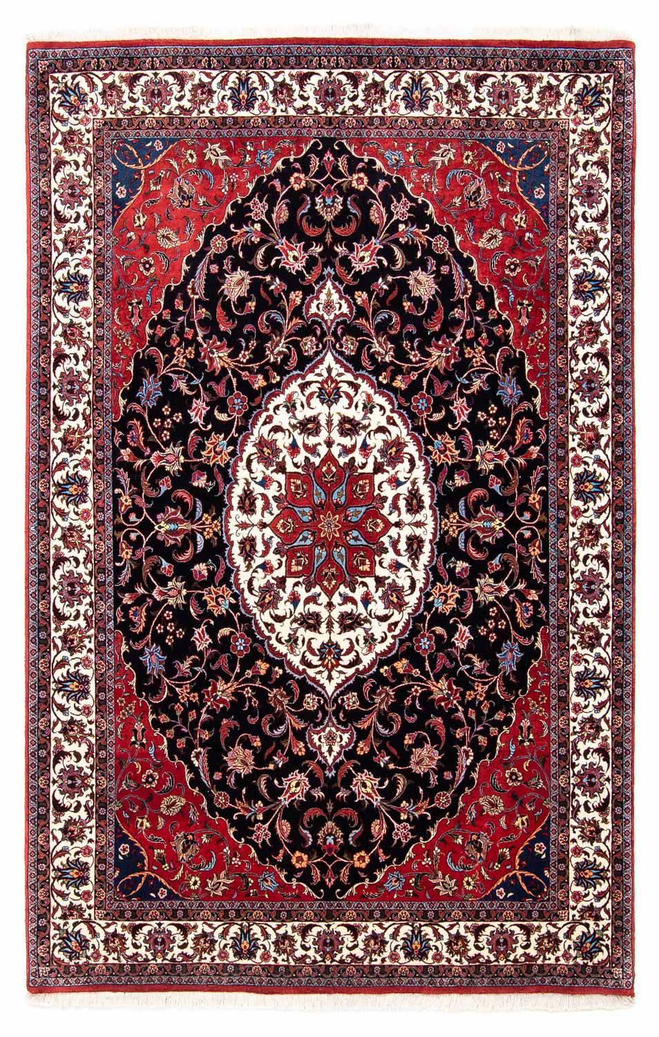 Persisk tæppe - Bijar - 253 x 171 cm - mørkeblå