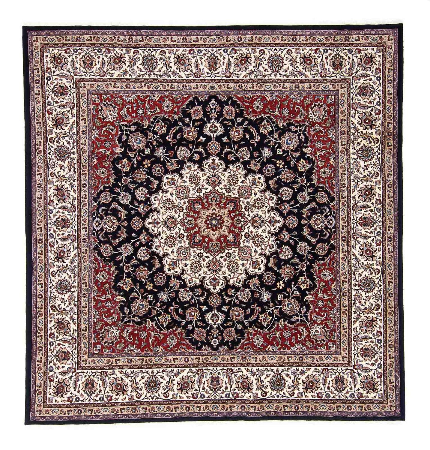 Persisk tæppe - Classic firkantet  - 307 x 300 cm - mørkeblå