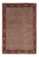 Persisk tæppe - Bijar - 240 x 173 cm - mørkerød