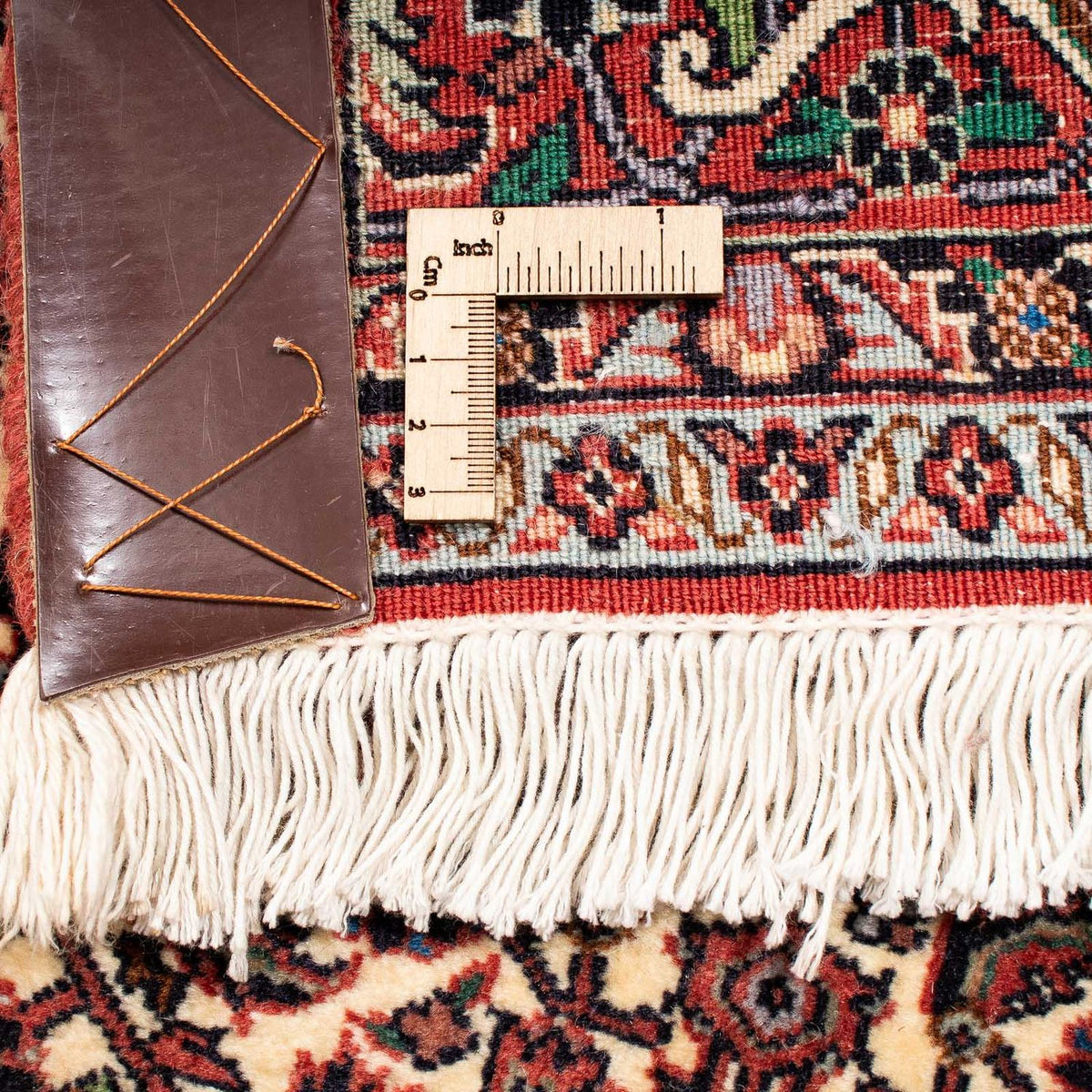 Persisk tæppe - Bijar - 240 x 173 cm - mørkerød