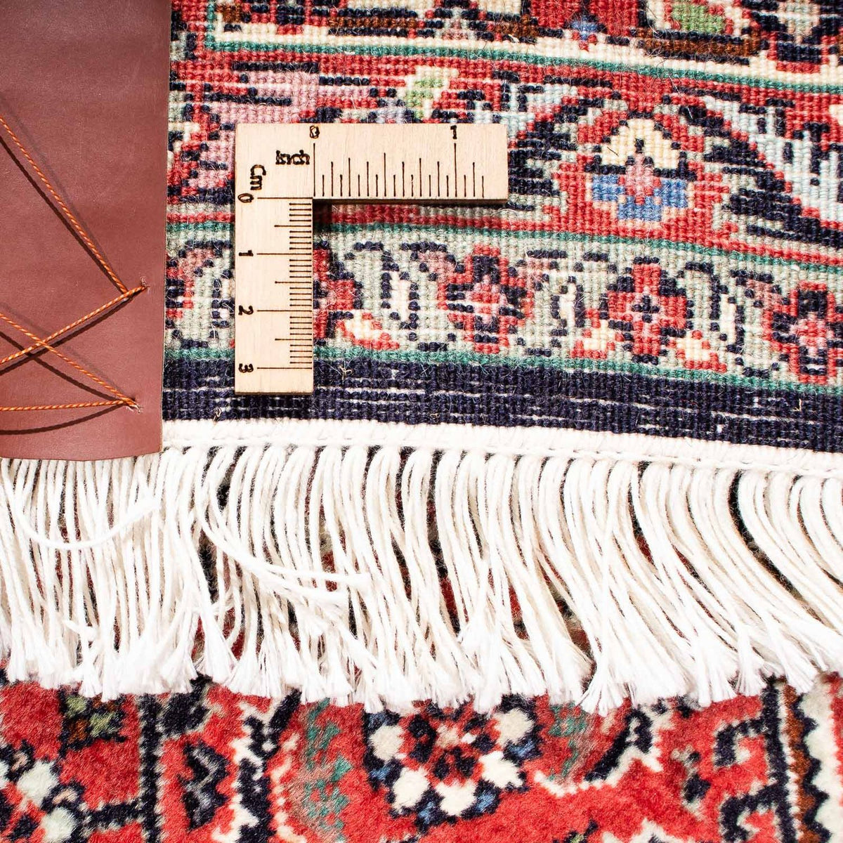 Persisk tæppe - Bijar - 251 x 170 cm - lysrød