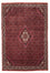 Persisk tæppe - Bijar - 241 x 172 cm - mørkerød