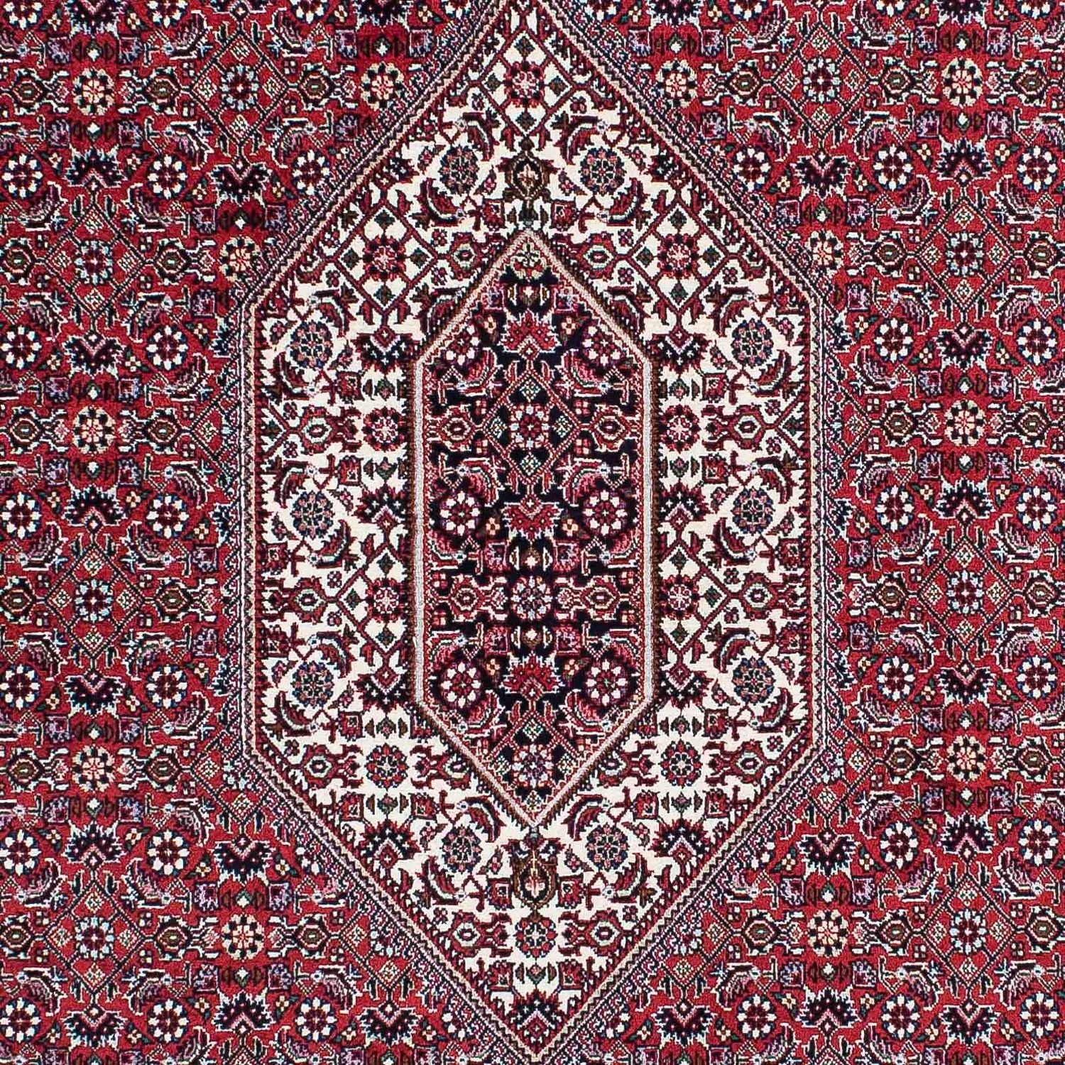 Persisk tæppe - Bijar - 228 x 132 cm - lysrød