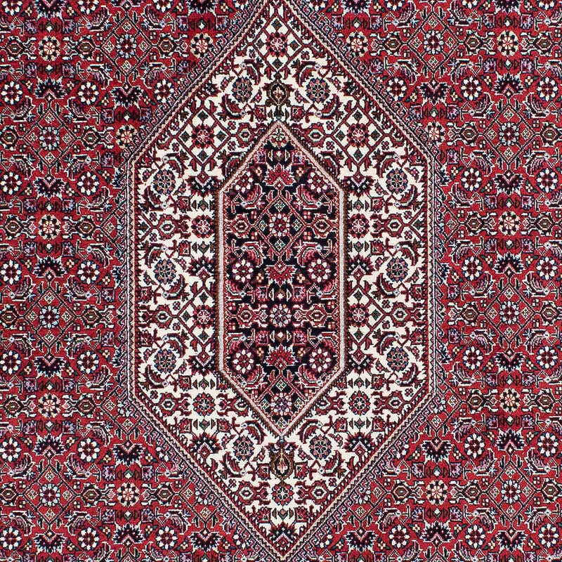 Persisk tæppe - Bijar - 228 x 132 cm - lysrød