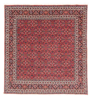 Persisk tæppe - Bijar firkantet  - 126 x 124 cm - rød