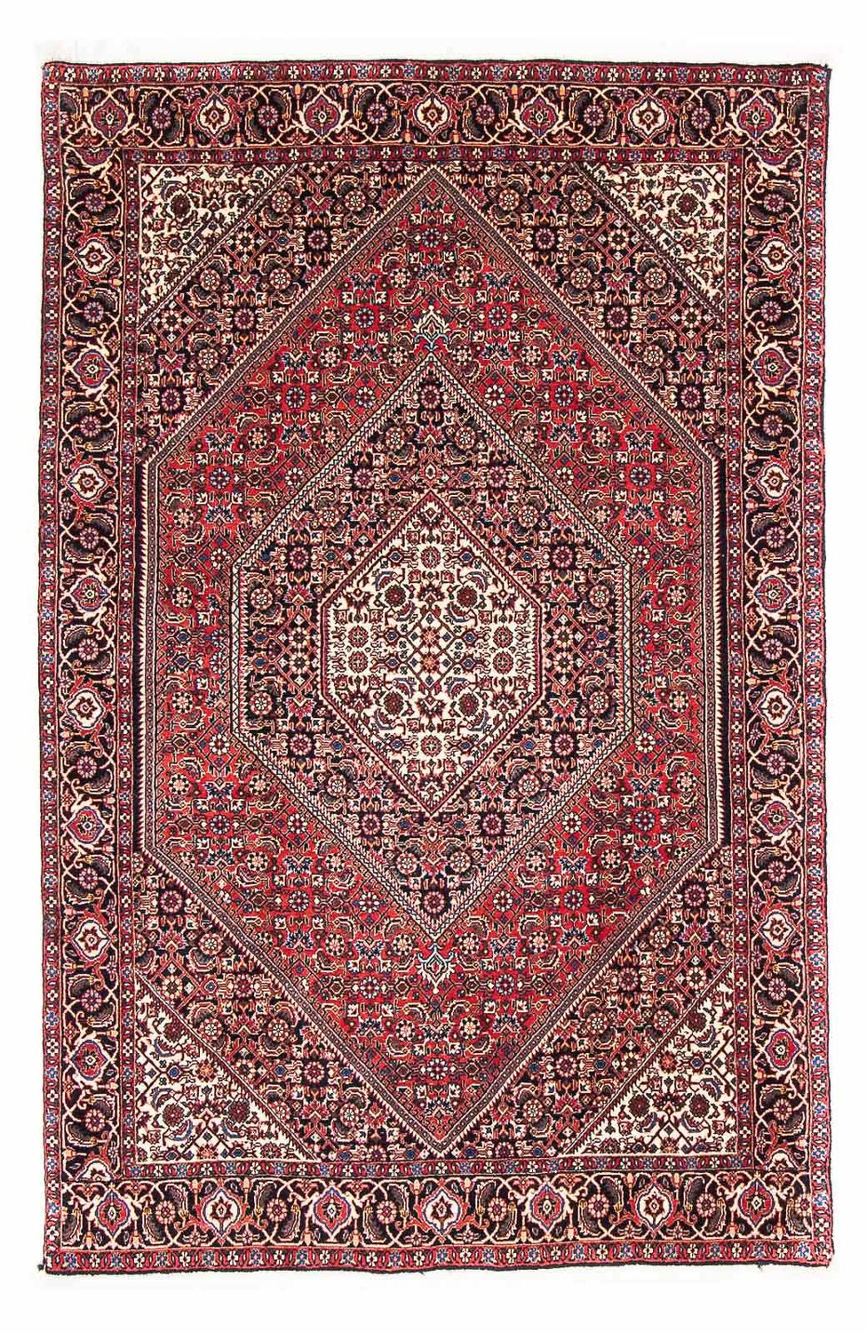 Persisk tæppe - Bijar - 170 x 110 cm - rød