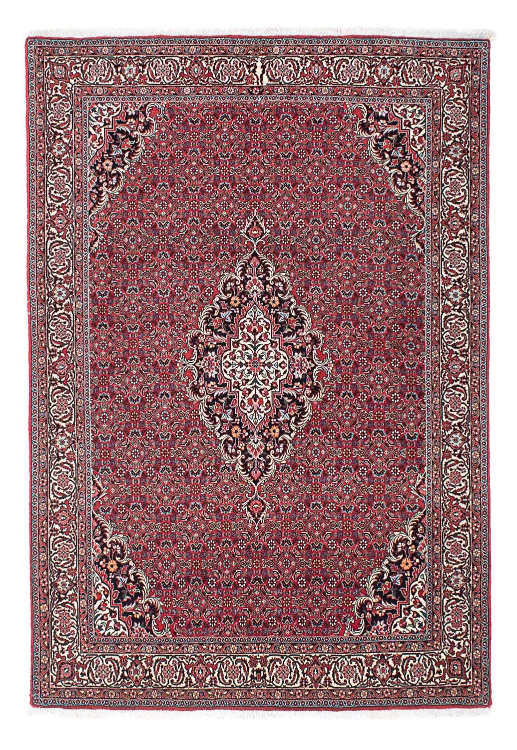 Persisk tæppe - Bijar - 220 x 153 cm - rød