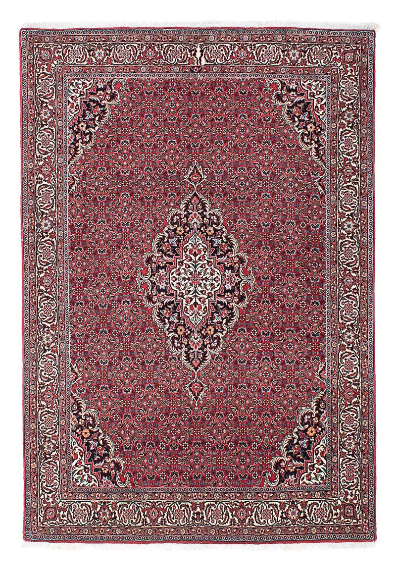 Persisk tæppe - Bijar - 220 x 153 cm - rød