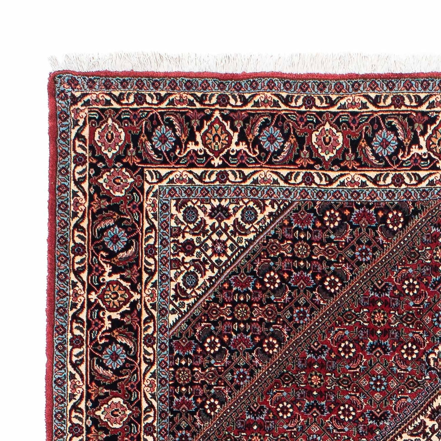 Persisk tæppe - Bijar - 207 x 132 cm - rød