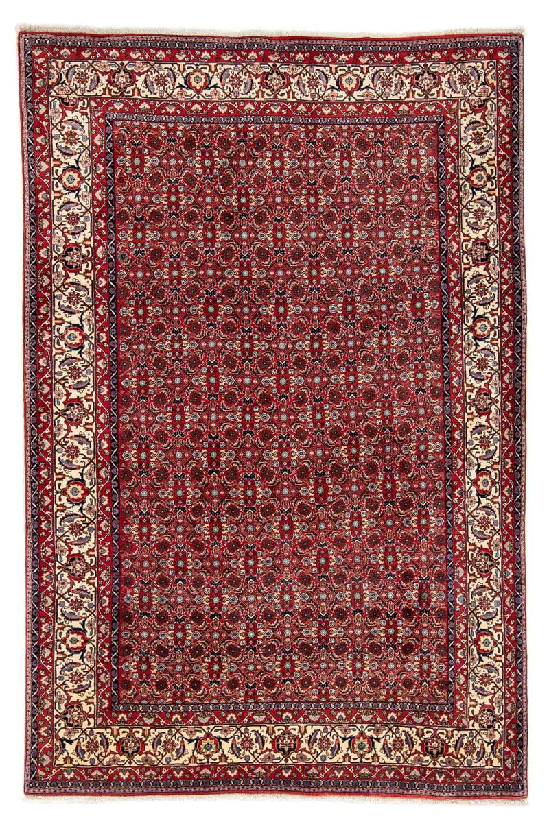 Persisk tæppe - Bijar - 251 x 175 cm - rød