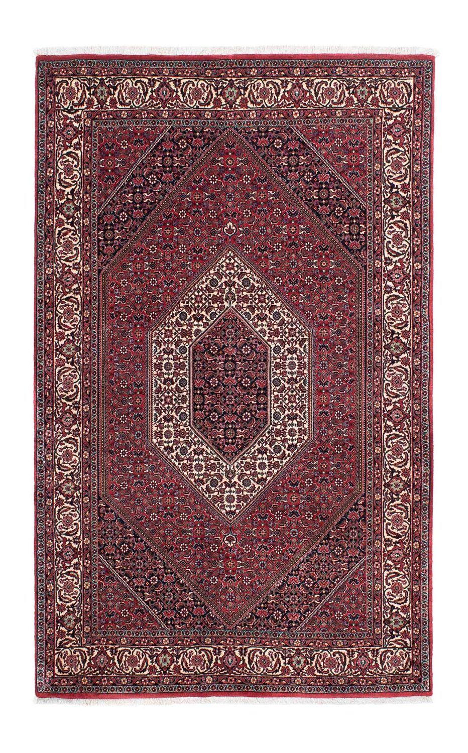 Persisk tæppe - Bijar - 215 x 133 cm - rød