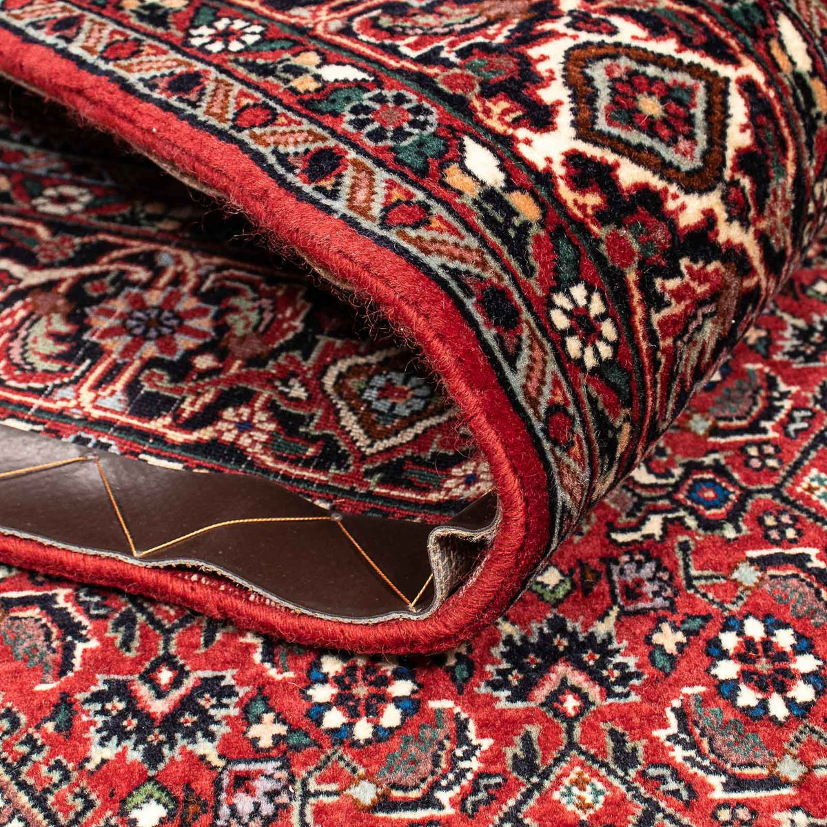 Persisk tæppe - Bijar - 212 x 138 cm - rød