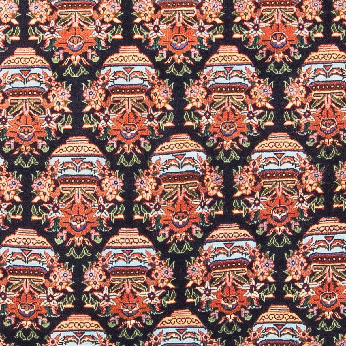 Persisk tæppe - Bijar - 125 x 82 cm - mørkeblå