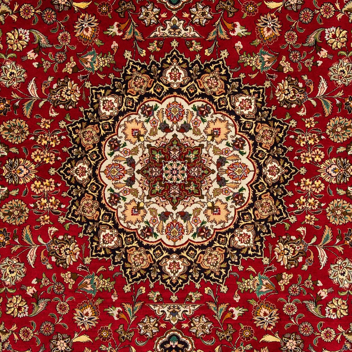 Persisk tæppe - Tabriz - Royal - 300 x 202 cm - mørkerød
