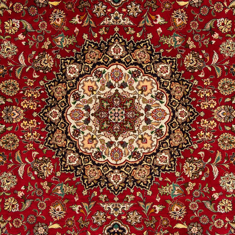 Persisk tæppe - Tabriz - Royal - 300 x 202 cm - mørkerød