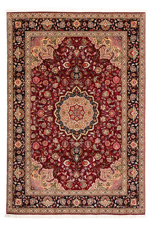 Persisk tæppe - Tabriz - Royal - 300 x 202 cm - mørkerød