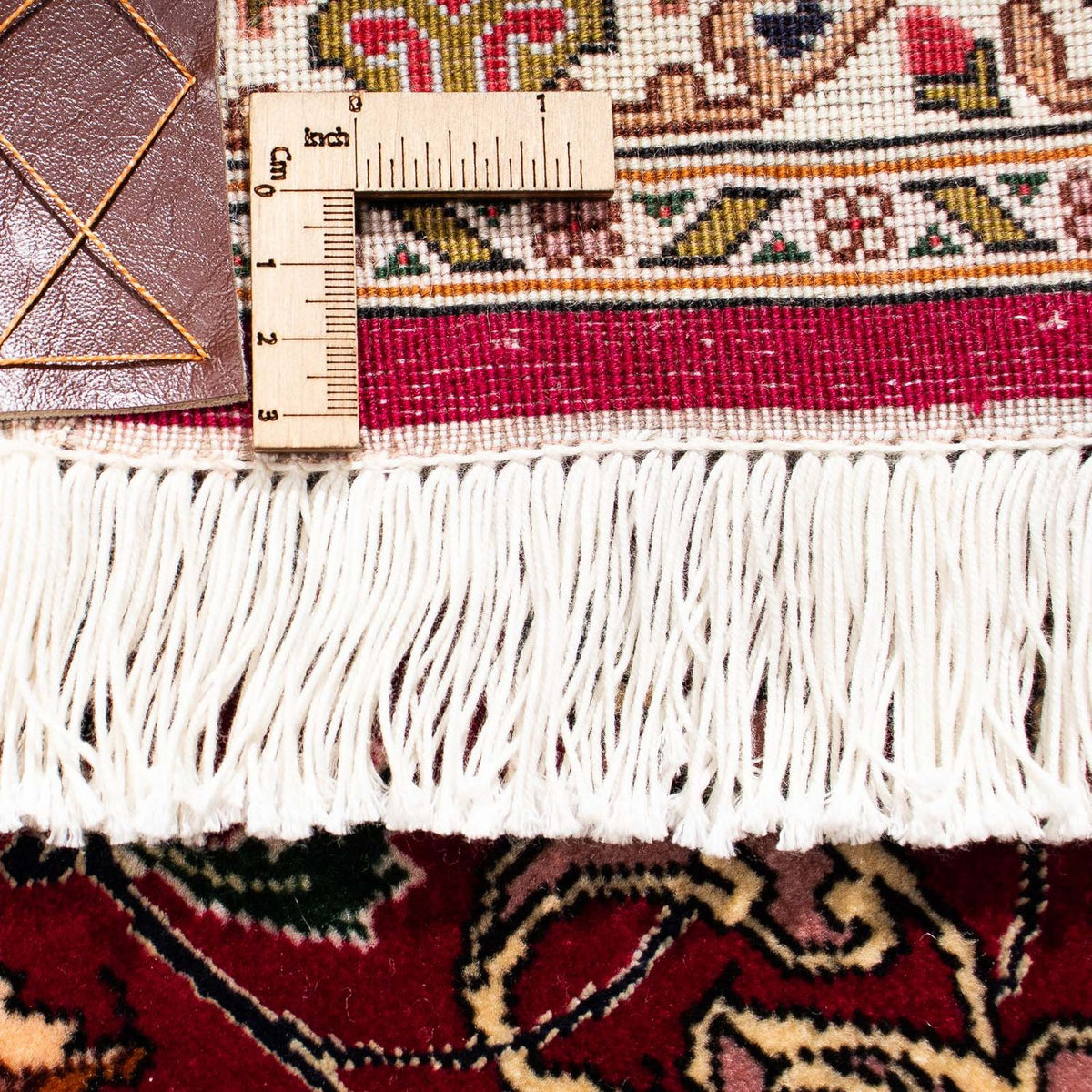 Persisk tæppe - Tabriz - Royal - 300 x 202 cm - mørkerød