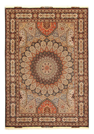 Persisk tæppe - Tabriz - Royal - 343 x 250 cm - flerfarvet