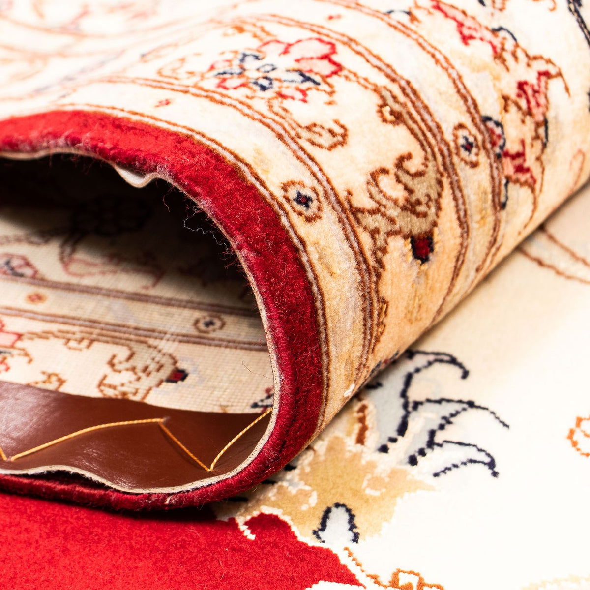 Persisk tæppe - Tabriz - Royal - 402 x 298 cm - mørkerød