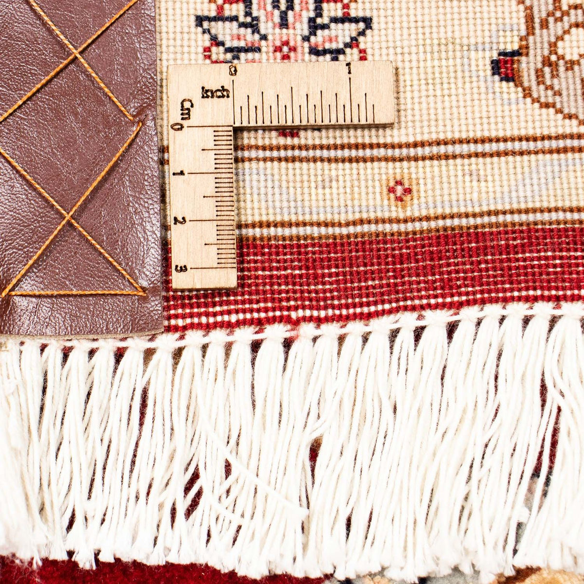 Persisk tæppe - Tabriz - Royal - 402 x 298 cm - mørkerød