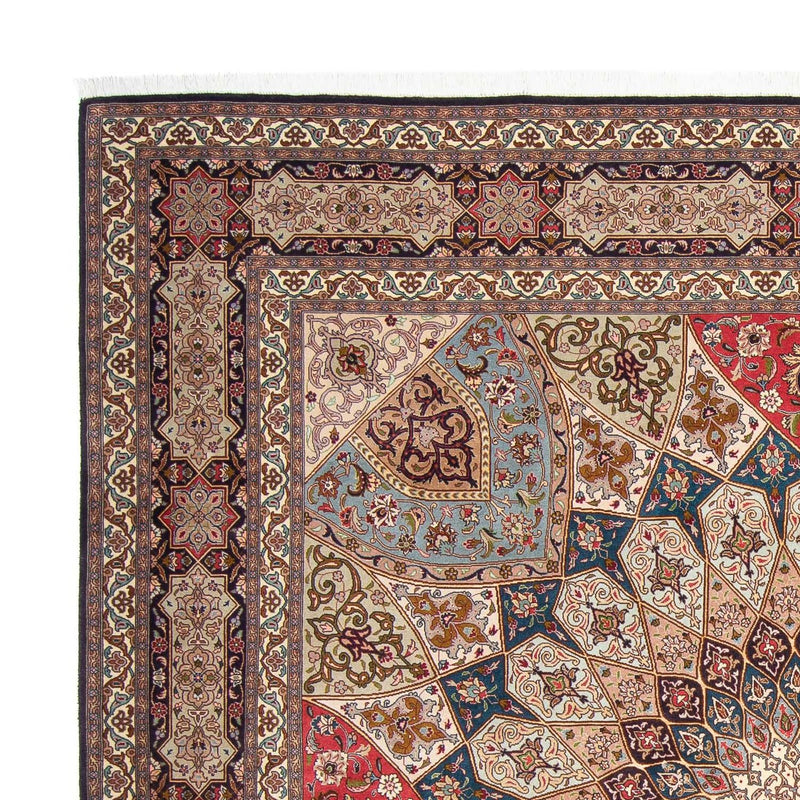 Persisk tæppe - Tabriz - Royal firkantet  - 253 x 251 cm - lys brun
