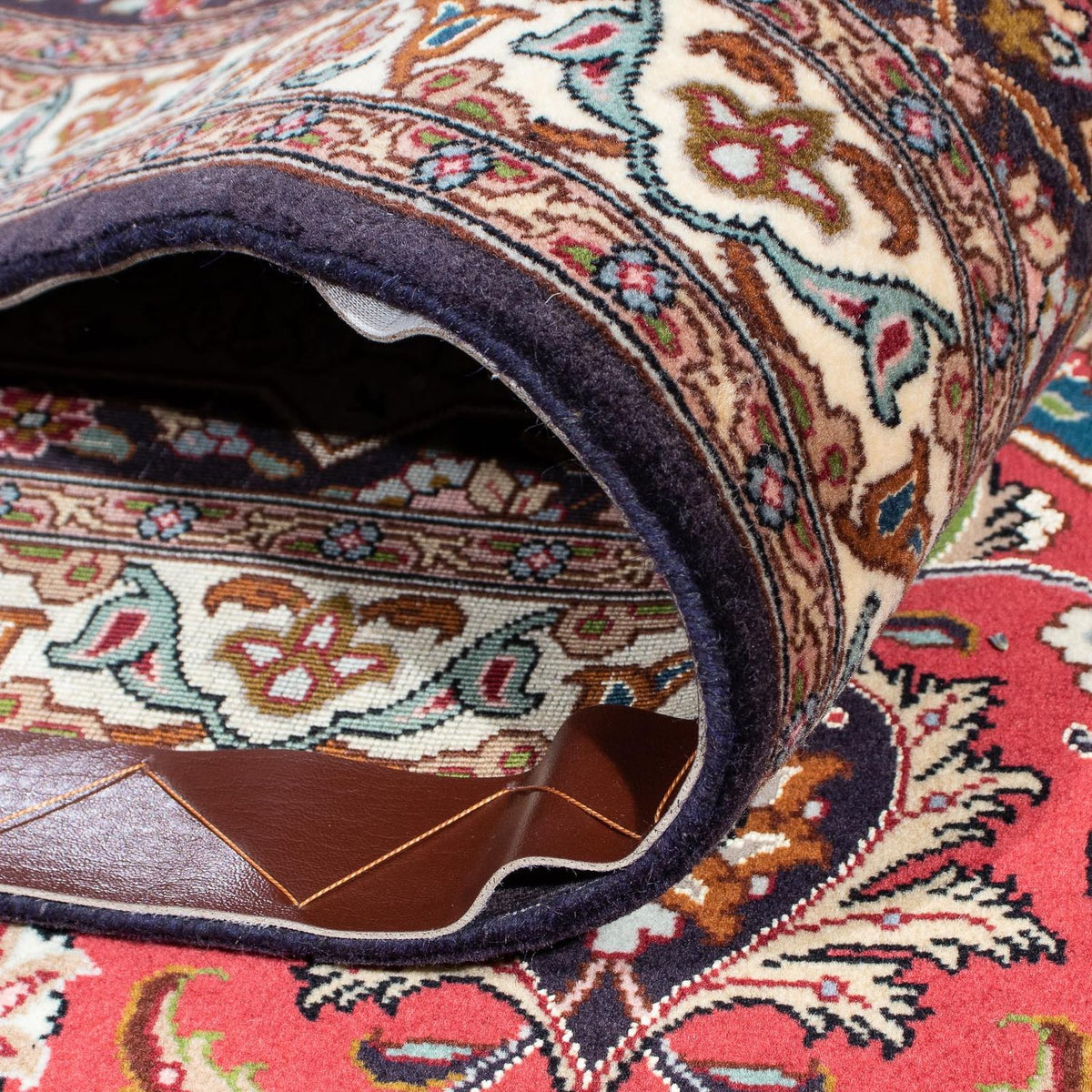 Persisk tæppe - Tabriz - Royal firkantet  - 253 x 251 cm - lys brun