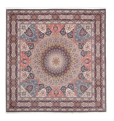 Tabriz - 50 Raj Tæppe 255x257cm - Persisk tæppe