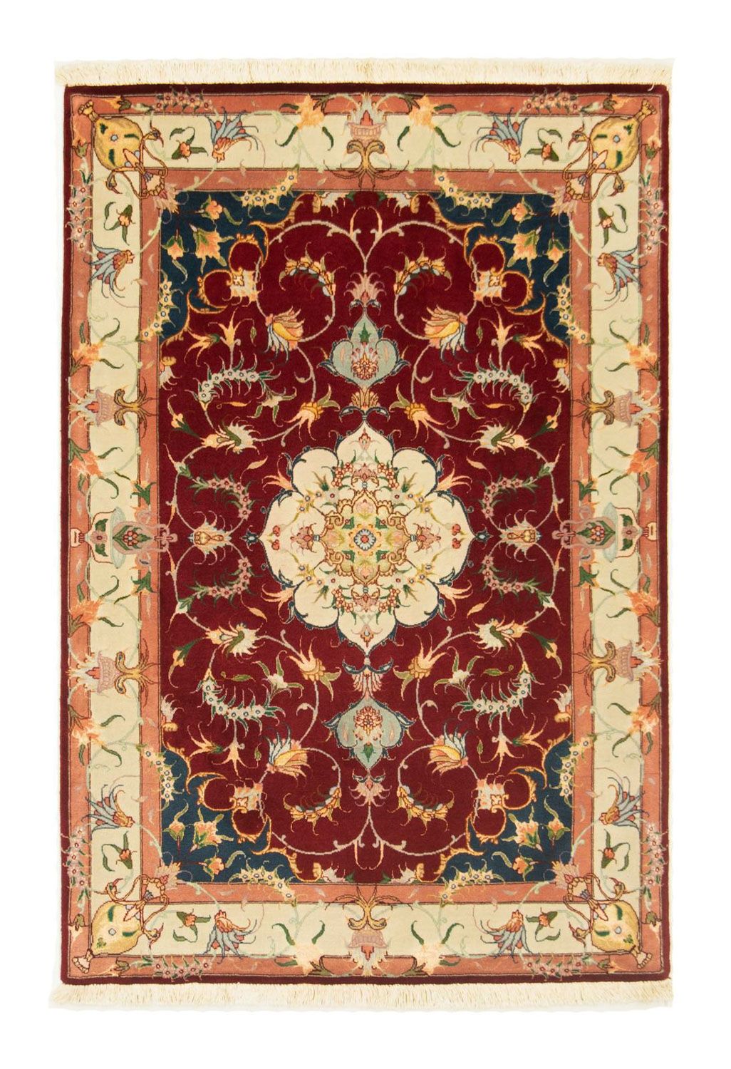 Persisk tæppe - Tabriz - Royal - 150 x 101 cm - rød