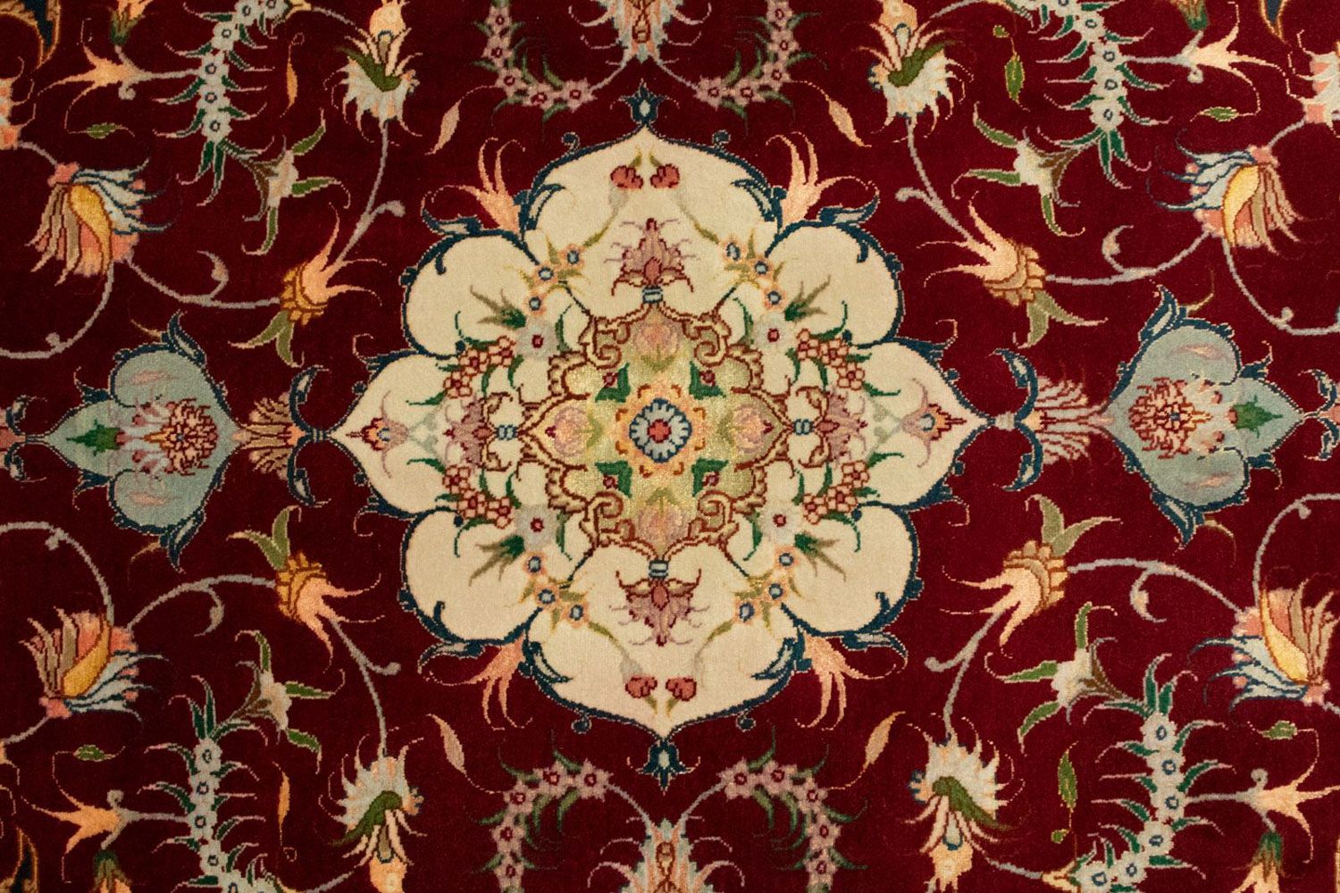 Persisk tæppe - Tabriz - Royal - 150 x 101 cm - rød