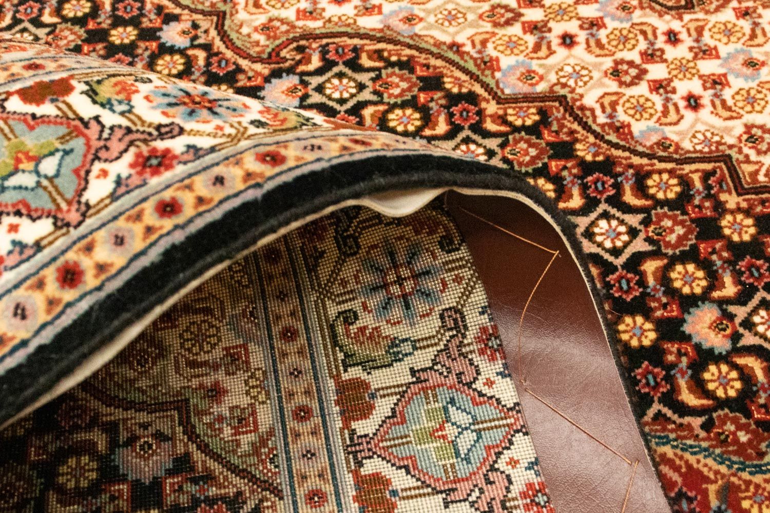 Persisk tæppe - Tabriz - Royal - 155 x 100 cm - mørkeblå