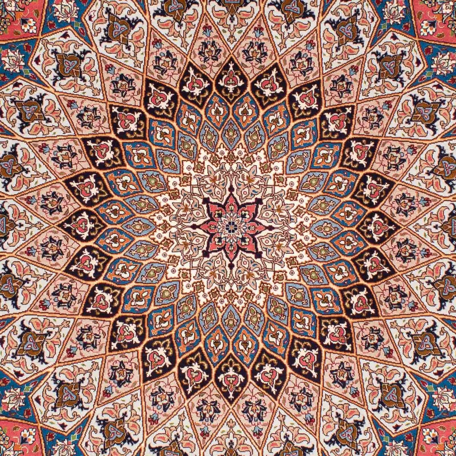 Persisk tæppe - Tabriz - Royal - 252 x 167 cm - lys brun
