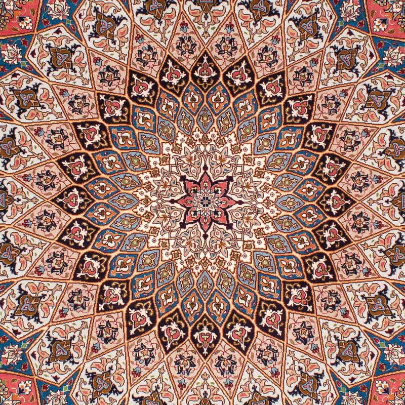 Persisk tæppe - Tabriz - Royal - 252 x 167 cm - lys brun
