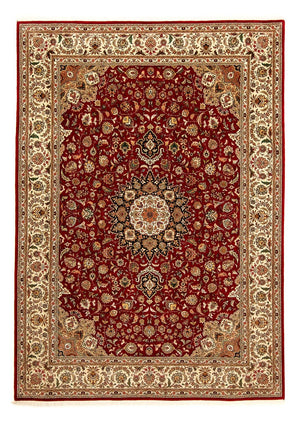 Persisk tæppe - Tabriz - Royal - 348 x 252 cm - mørkerød