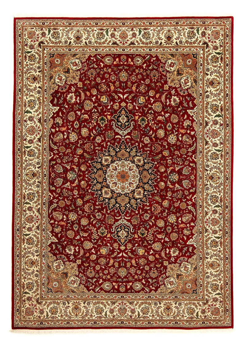 Persisk tæppe - Tabriz - Royal - 348 x 252 cm - mørkerød
