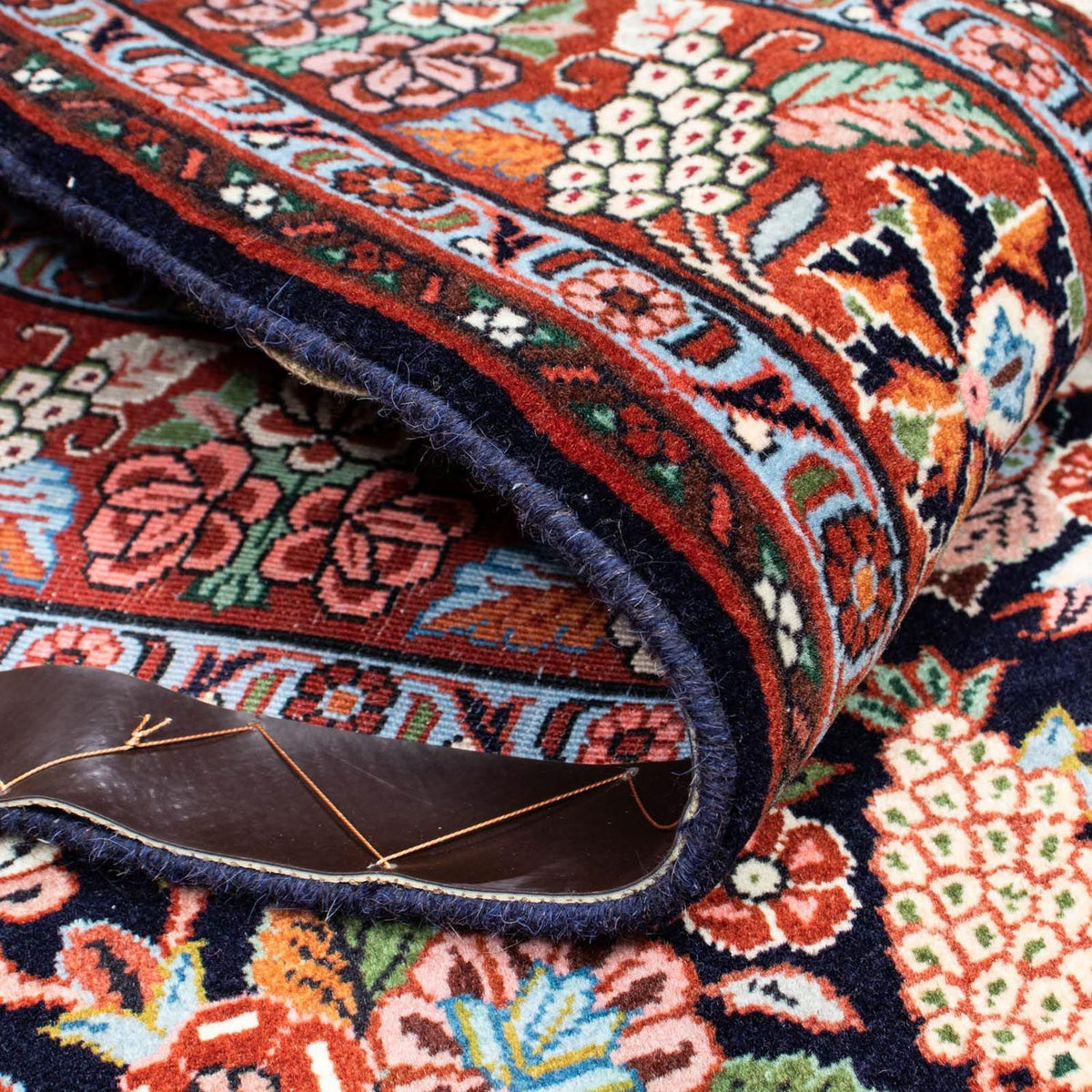 Persisk tæppe - Bijar - 210 x 133 cm - mørkeblå