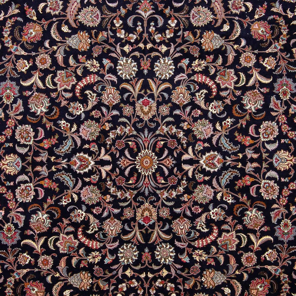 Persisk tæppe - Tabriz - Royal - 308 x 252 cm - mørkeblå