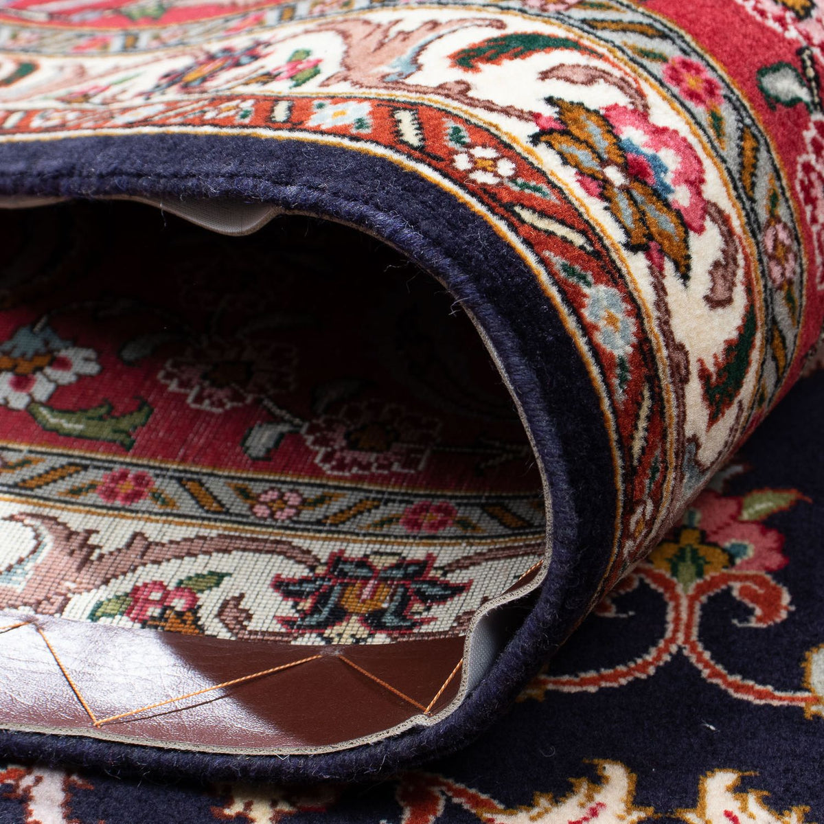 Persisk tæppe - Tabriz - Royal - 308 x 252 cm - mørkeblå