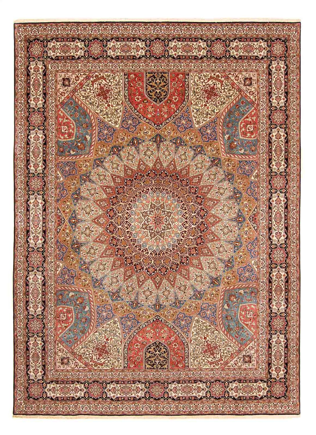 Persisk tæppe - Tabriz - Royal - 398 x 298 cm - flerfarvet