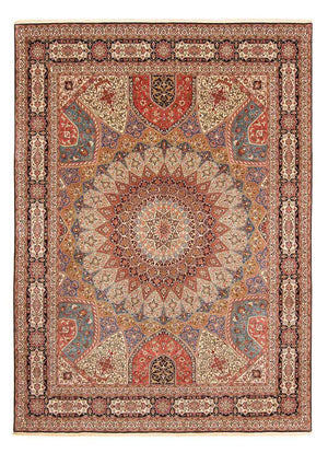 Persisk tæppe - Tabriz - Royal - 398 x 298 cm - flerfarvet