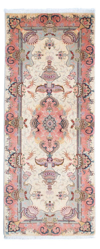 Løber Persisk tæppe - Tabriz - Royal - 203 x 80 cm - beige