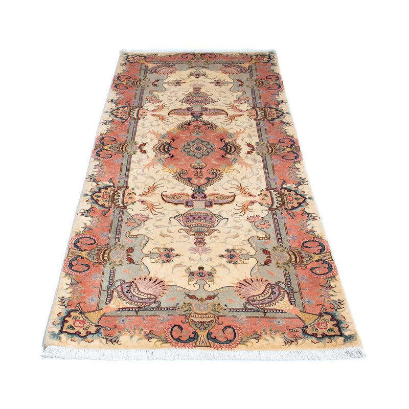 Løber Persisk tæppe - Tabriz - Royal - 203 x 80 cm - beige