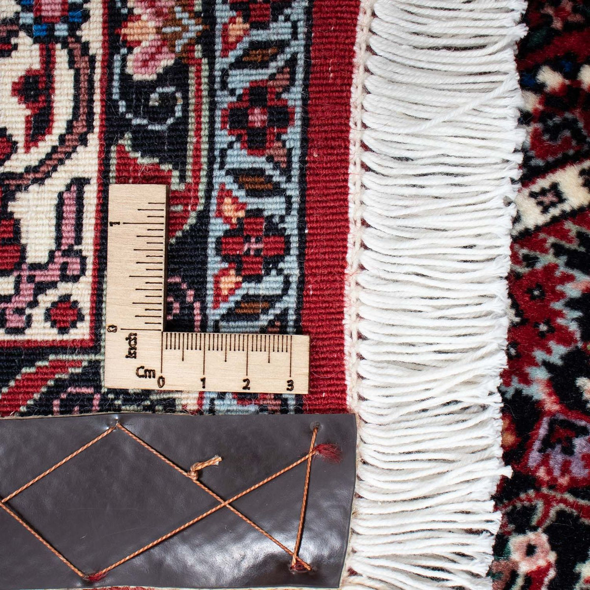 Persisk tæppe - Bijar - 209 x 132 cm - lysrød