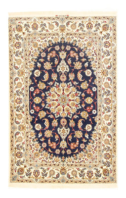 Persisk tæppe - Isfahan - Premium - 171 x 108 cm - mørkeblå