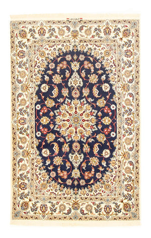 Persisk tæppe - Isfahan - Premium - 171 x 108 cm - mørkeblå